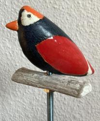 Keramik-Vogelstele, 2-teilig